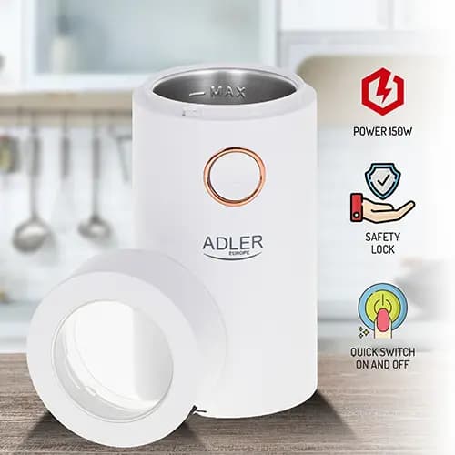 Kaffekværn Adler AD 4446wg hvid