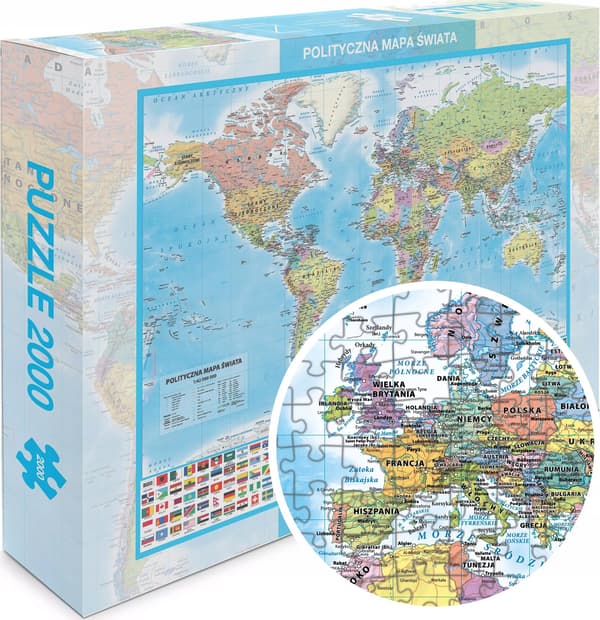 Palapeli 2000 - Poliittinen maailmankartta 1:42 000 000