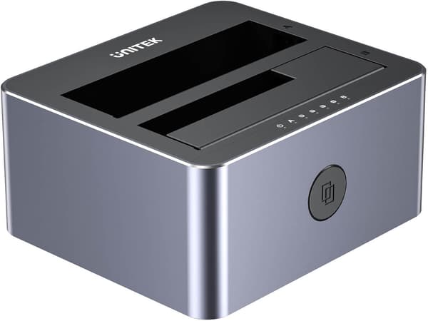 Unitek Diskkloningsstation 2 x SATA 2.5\"/3.5\" USB-C 10Gbps