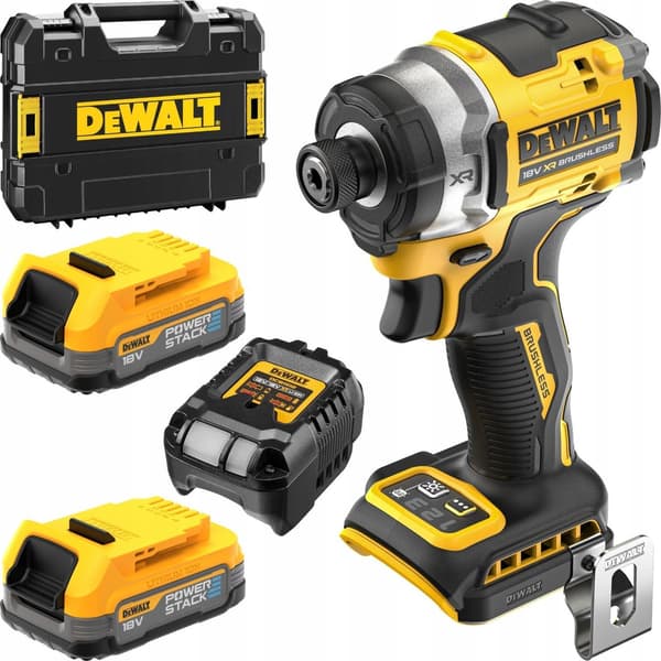 DEWALT SLAGSKRUVDRAGARE.18V DCF860E2T 208Nm 2x1.7Ah POWERSTACK TSTAK