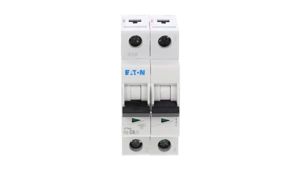 Eaton Strömbrytare 2P C 6A 6kA AC PL6-C6/2 286564