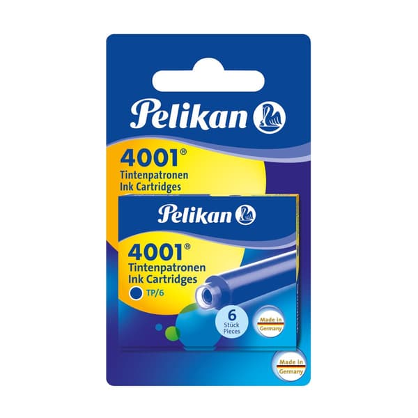 Pelikan bläckpatroner 4001 TP/6 blå 12 stycken