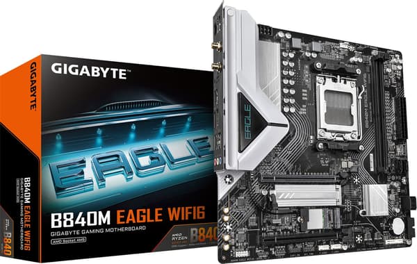 Gigabyte B840M EAGLE WIFI6 - bundkort - micro ATX - Socket AM5 - AMD B840