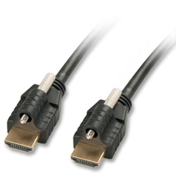 LINDY HDMI-kabel med Ethernet och kontaktlås 2x typ A/A 5m