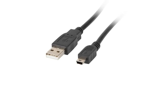 USB 2.0 A til Mini USB B Kabel Lanberg CA-USBK-10CC-0018-BK 1,8 m Sort