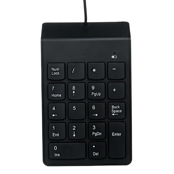 GEMBIRD KPD-U-03 USB-numeronäppäimistö, musta, ohut, 18 näppäintä