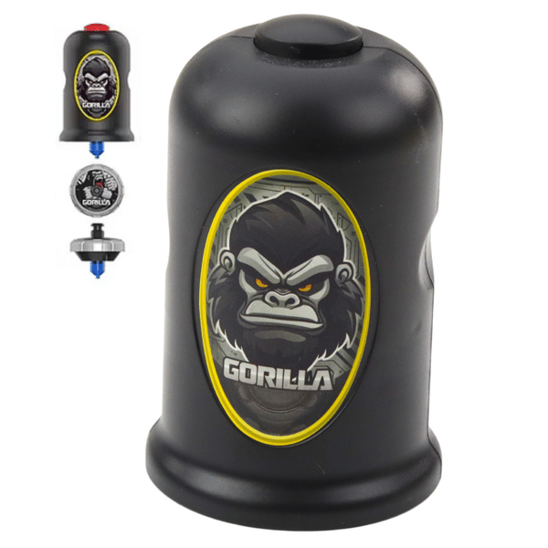 Flyvende Disk Gorilla Sort Spinner Affyringssæt