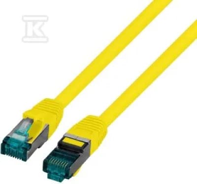 Patchkabel SecurityNet S/FTP Cat.6a gul 0.15m LSZH PC-6ASFTPLSZH-YE0.15