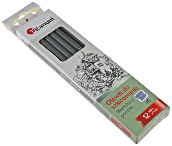 Titanium Blyant i 4B Papæske