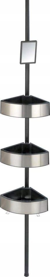 Wenko Premium Big hjørnebruserhylder i sort, Wenko