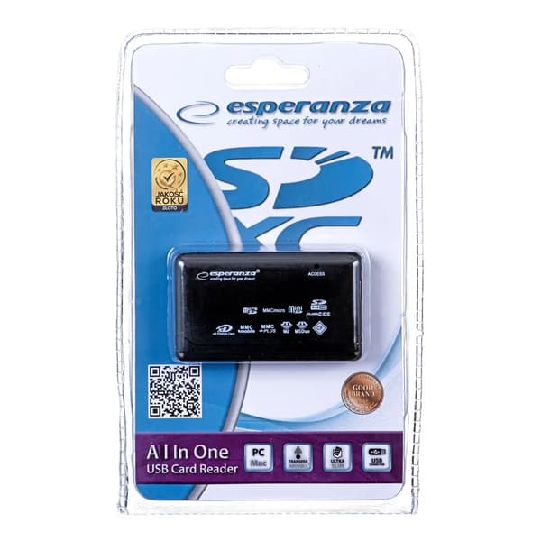 ESPERANZA ALT I ÉT USB 2.0 KORTLÆSER