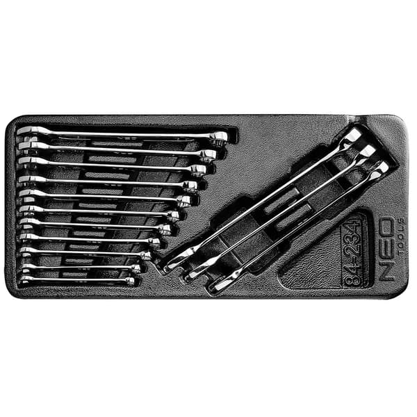 Neo Sæt flade ringgaffelnøgler 6-19mm 14 stk (84-234)
