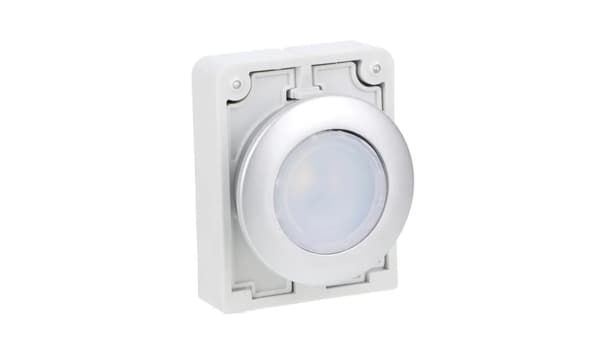 Trykknap 30mm flad hvid med selvreturlys M30C-FDL-W 182925