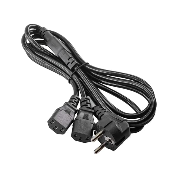 PC-strømkabel Y-formet splitter 1,8m AK-PC-04A