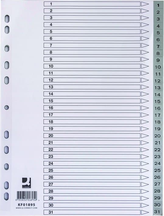 A4 PP-kansi harmaa 31 korttia