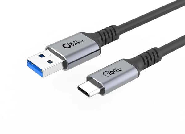 MicroConnect Premium USB-C til USB-A kabel 1m, 10Gbps, 60W