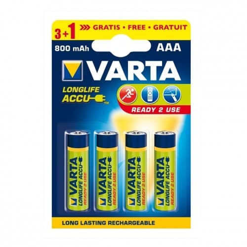 VARTA AAA 800mAh akku 4kpl/bl.