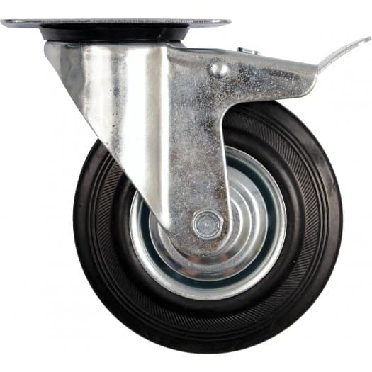 KAPSKIVA SVART GUMMIBROMS 125MM