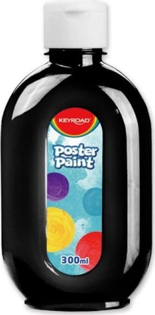 Keyroad Plakatmaling KEYROAD, 300ml, flaske, sort