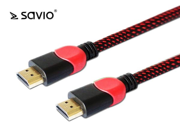 SAVIO GCL-04 - HDMI med Ethernet-kabel