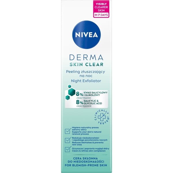 NIVEA Derma Skin Clear Night Scrub 40ml