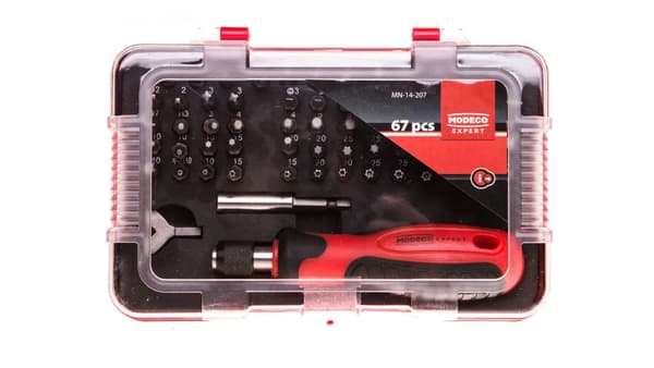 Modeco Multiverktyg med bits och hylsor 67 delar - MN-14-207