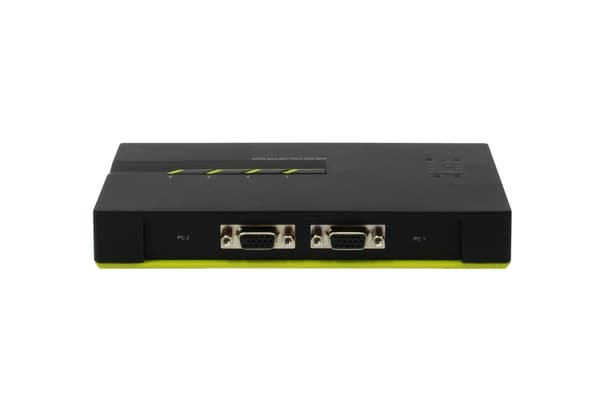 LevelOne KVM-Switch 4 PC VGA+USB Black Edition