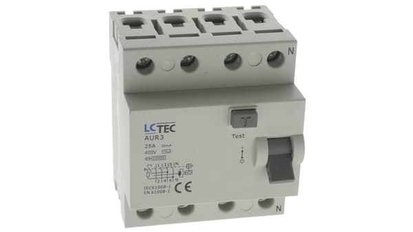 Vikavirtakytkin 4P 25A 30mA AC 10kA