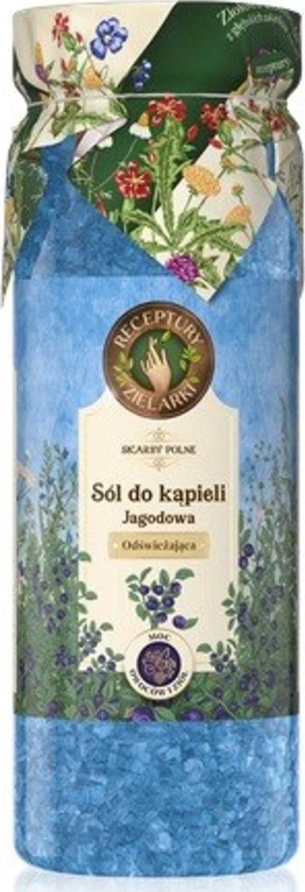 HERBALIST RECIPES Fältskatter Uppfriskande salt för dropp - Blåbär 700g