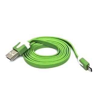 USB Logo USB-A-kabel - MicroUSB 1 m Grøn
