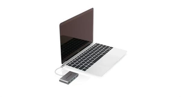 IOGEAR HUB-C, USB-C till 4-portars USB-A-hubb