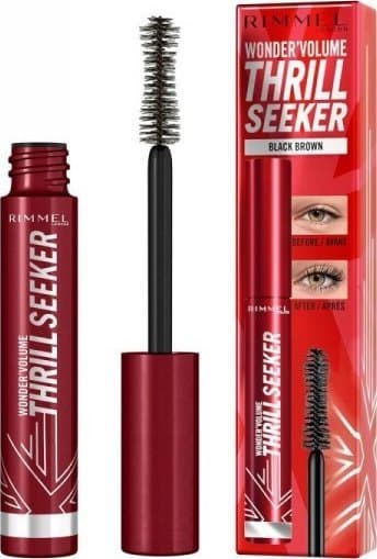 Mascara Rimmel London Wonder Volume Thrill Seeker Sort Brun (8 ml)