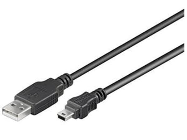 USB-kabel PremiumCord USB-A - MiniUSB 2 m Svart (ku2m2a)