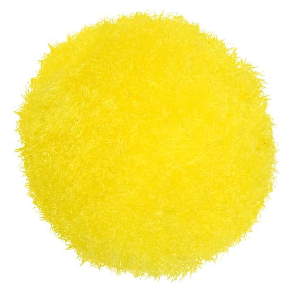 Polyester pomponer 25 mm gul intensiv 30 stk