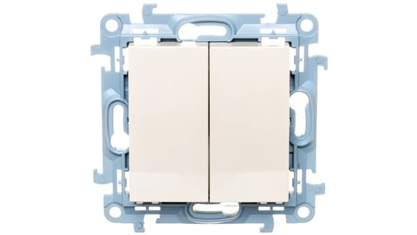 Simon 10 Te krog krog 10AX IP44 creme CW5B.01/41