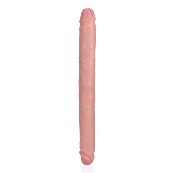 RealRock Slim Dubbelsidig Intimmodell 35,6 cm Hudton