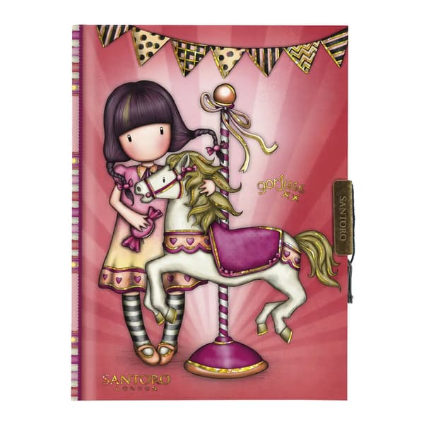 Dagbok Gorjuss Carousel Salmon (12,8 x 17,5 x 2 cm)