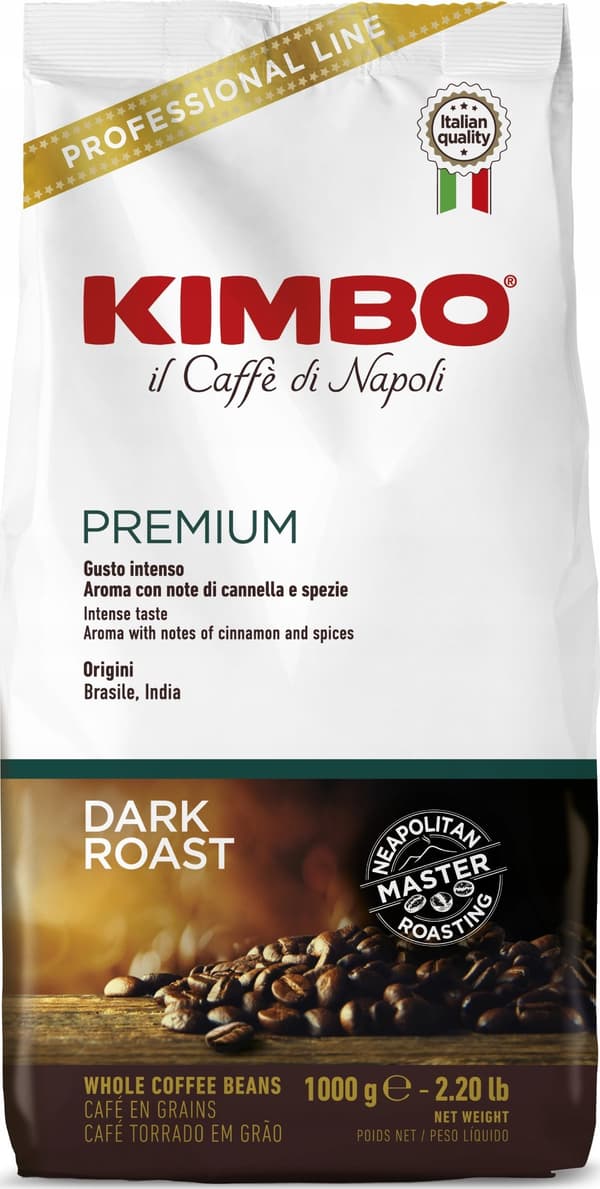 Kimbo Premium kaffe 1 kg bönor