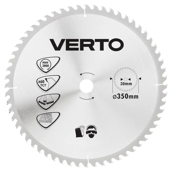 Verto Cirkelsåg 350x30mm 60Z 61H144