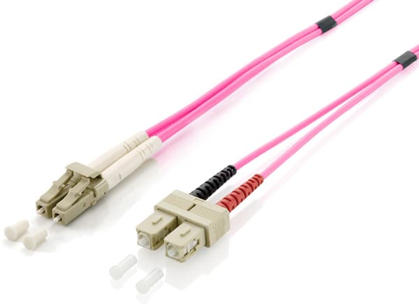 Equip LC SC Multimode Duplex OM4 Light Fair Patchkabel, 5m (255535)