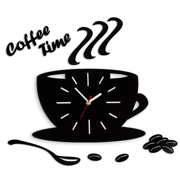 VÄGGKLOCKA KAFFETID FILISANKA SATIN