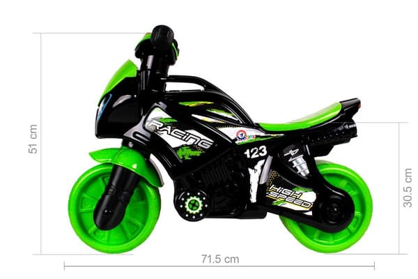 Technok Motorcykel Grön Svart TechNok 5774