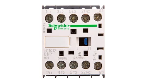Effektkontaktor 12A 3P 110V AC 0Z 1R LC1K1201F7