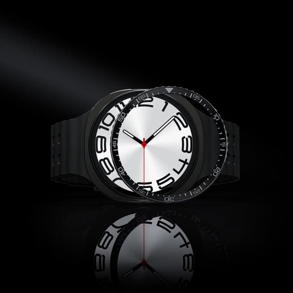 Spigen Bezel Tune (Diver), sort - Samsung Galaxy Watch 8 (44mm)