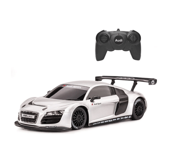 Rastar, Audi R8, RC Bil, Hvid, 1:24