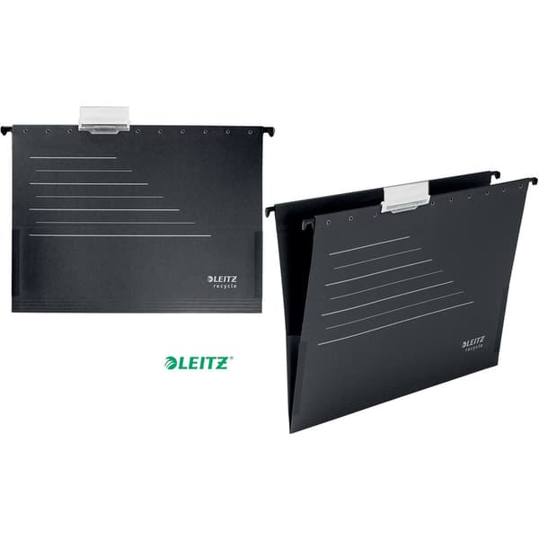 Leitz Alpha Recycle A4 hængemappe (med sider) sort