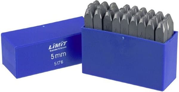 Limit-aakkosleimasin A - Z 4 x 7mm (17350307)