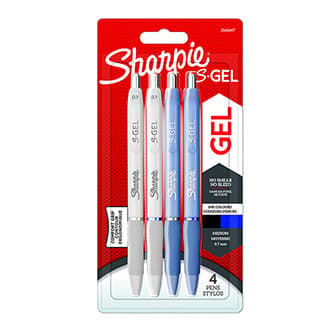 2x2 Sharpie S-Gel Frost Blue + Pearl White 0,7 mm blå + sort