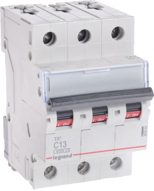 Legrand Strømafbryder 3P C 13A 6kA AC S303 TX3 (403544)