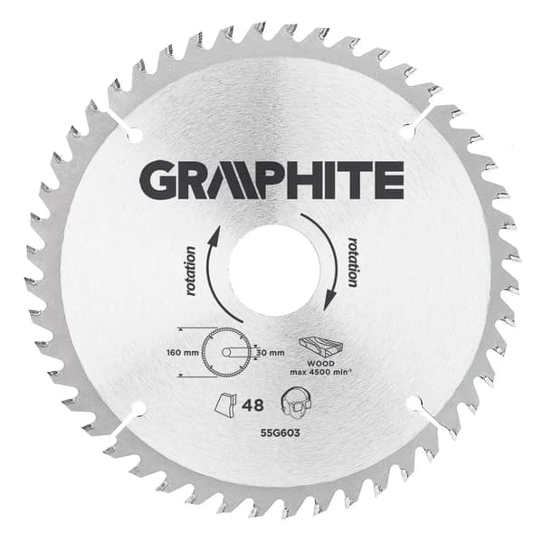 Graphite Widia savklinge 160x30mm 48tænder - 55H603